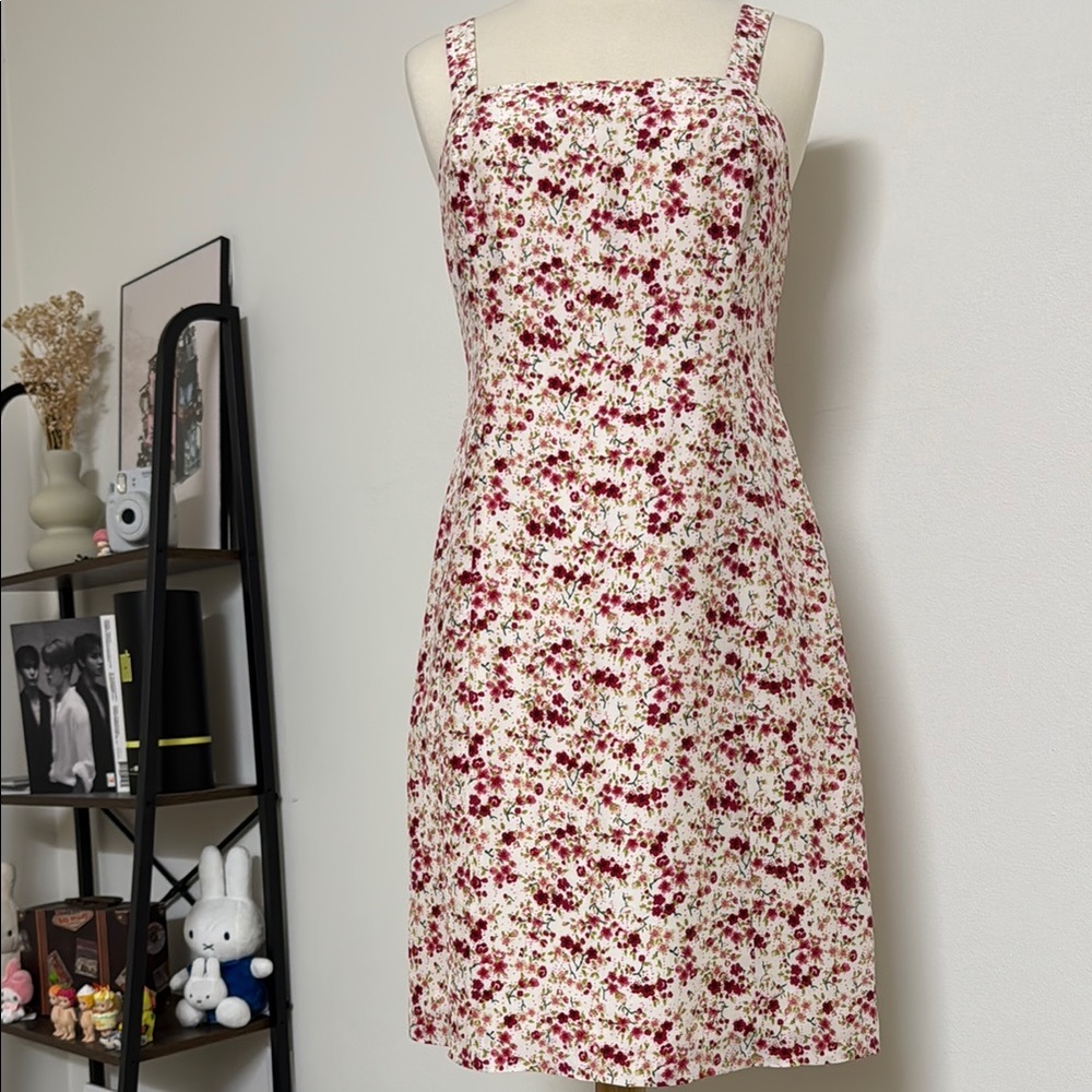 Super Cute Floral Silk Dress
